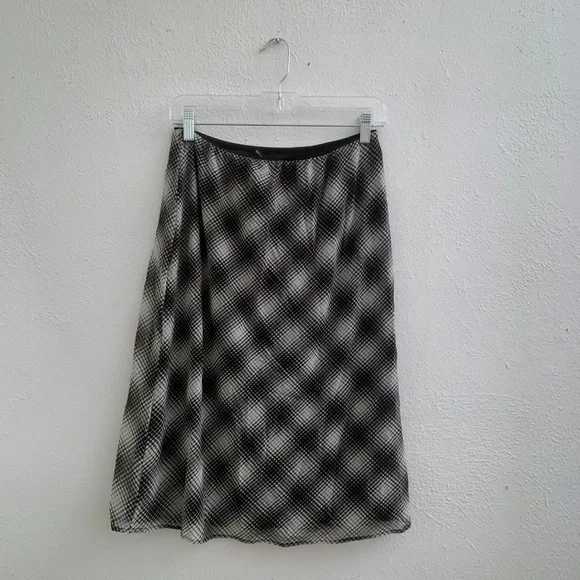 Vivienne Tam mesh plaid midi skirt - Picture 1 of 3